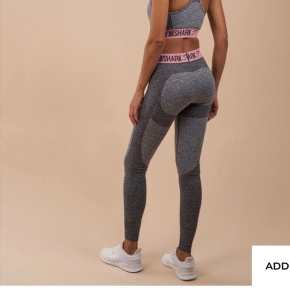 Gymshark flex dry charcoal marl leggings
